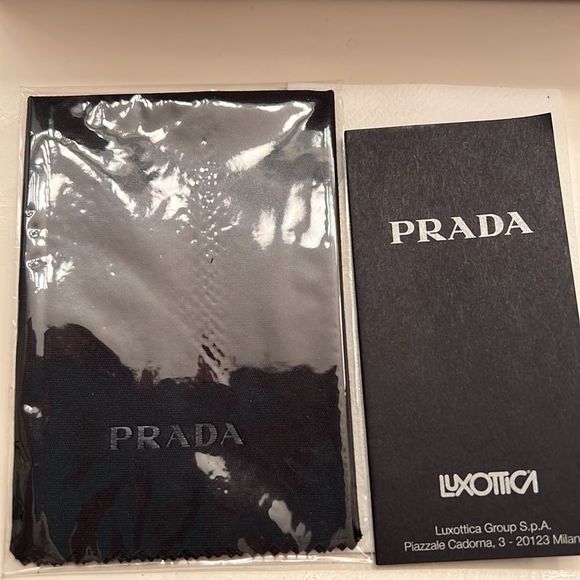 Prada Classic Authentic Silver Reflective Lenses Aviators Box Case main image 4